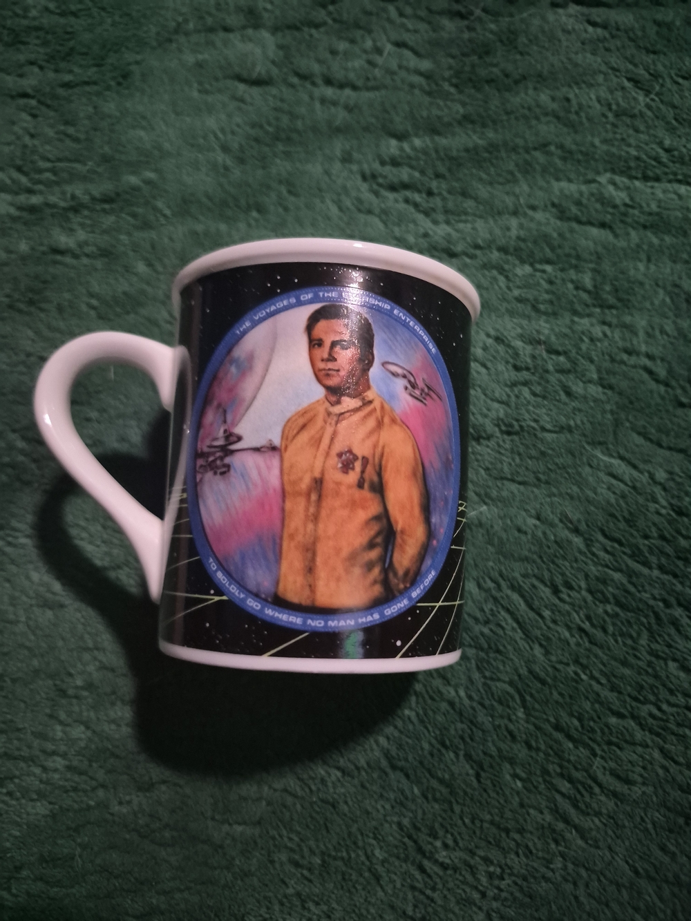 Vintage 1983 Captain Kirk Mug from The Hamilton Collection Star Trek